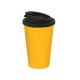 Kaffeebecher Premium Deluxe - standard-gelb/schwarz